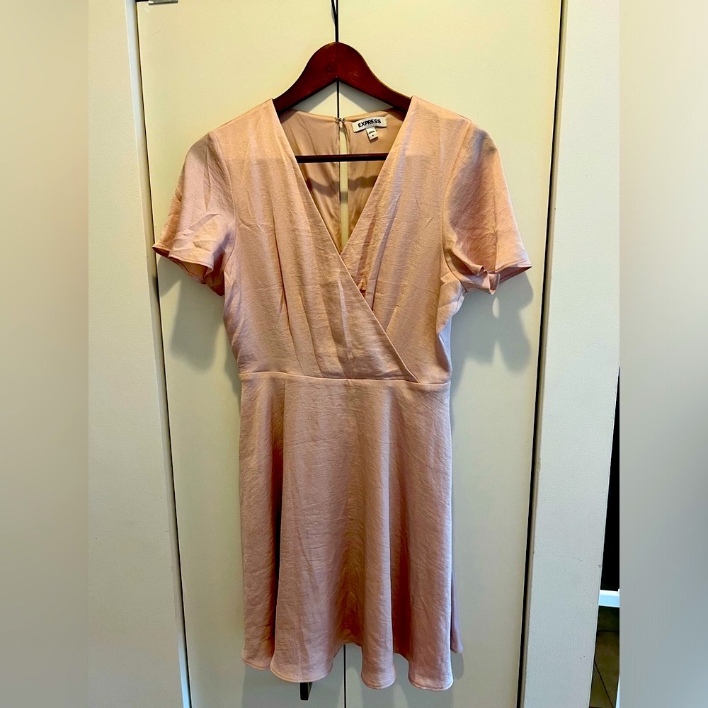Blush dress sexy and chic